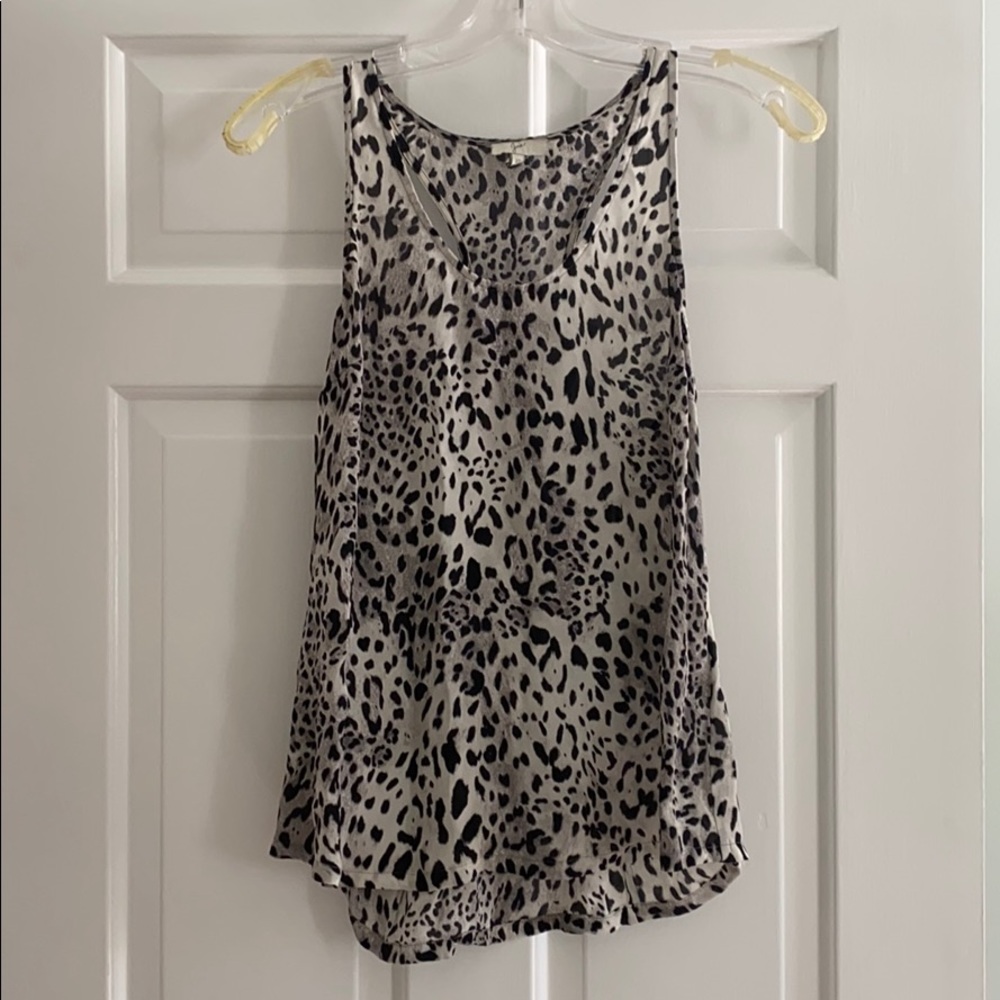 Joie Silk Leopard Top
